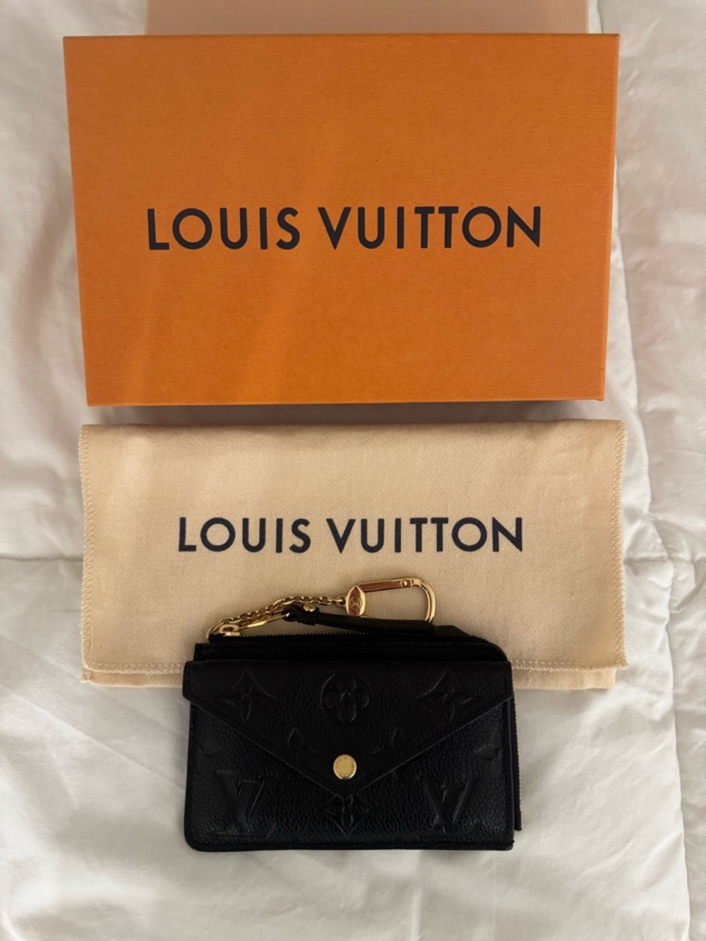 Louis Vuitton Card Holder Recto Reverso Monogram Empriente Black